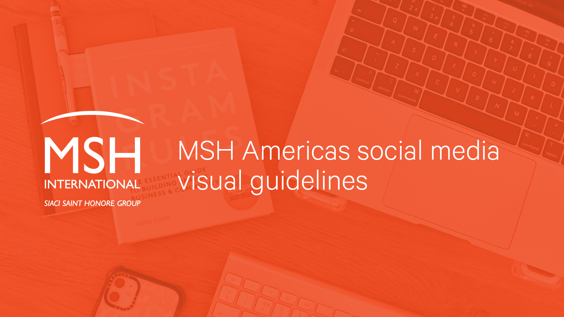 MSH Americas social media guidelines, page 1