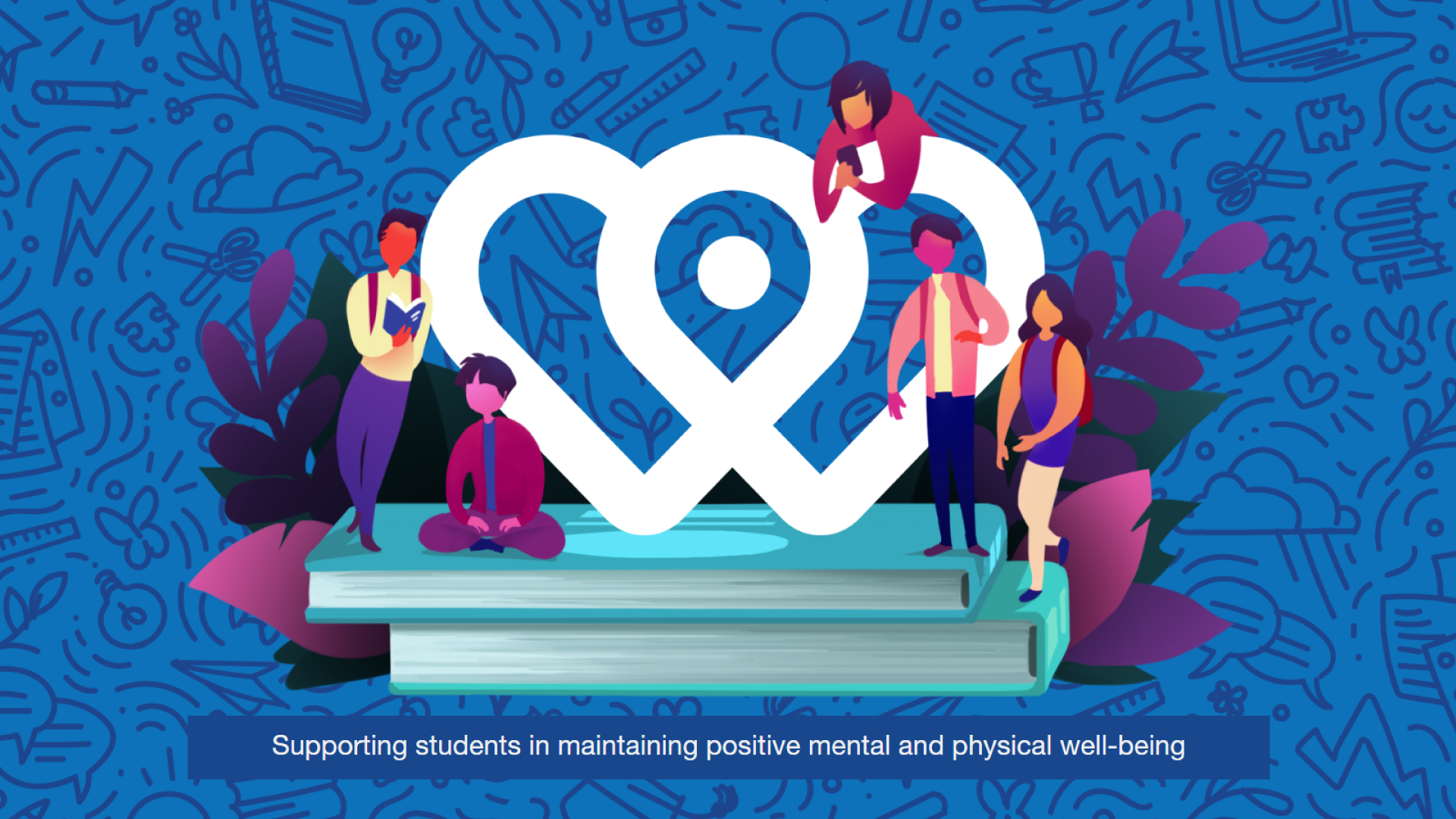 Splash illustration for the International Student Wellness Hub